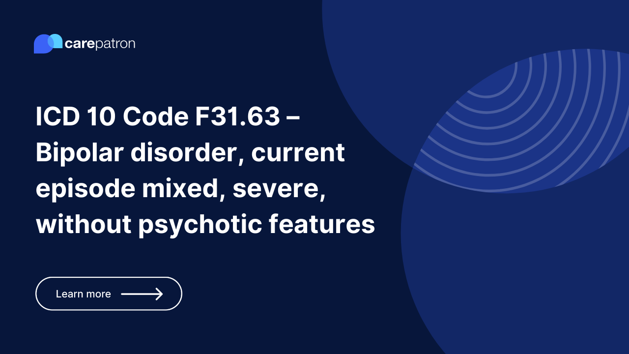 F31.63 Bipolar disorder, current episode mixed, severe, without